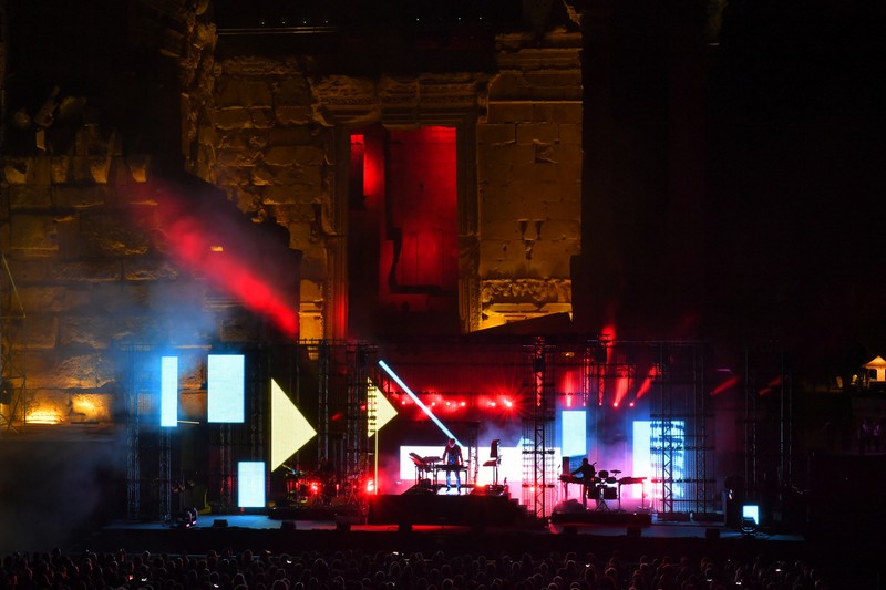 Jean Michel Jarre at Baalbeck Festival